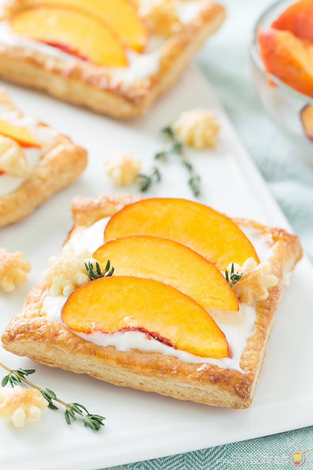 Fresh Peach Tart from Cooking on the Front Burner