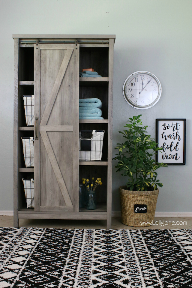 Laundry Room Makeover from Lolly Jane
